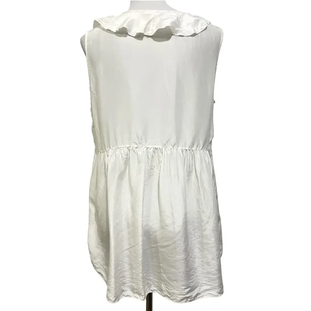 CAbi ivory ruffled